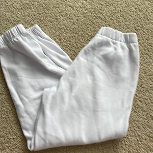 White sweatpants